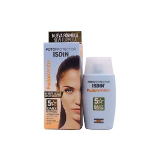 (اصلی/50میل) کرم ضدآفتاب ایزدین فیوژن واتر ISDIN sunscreen model Fusion water SPF50 volume