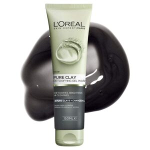 (اصلی/150میل) اسکراب خاک رس و زغال لورال LOREAL PURE CLAY