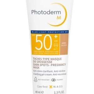 (اصلی/40میل) ضدآفتاب بایودرما فتودرم M رنگی Light و ضدلک +Bioderma Photoderm M Blue Light SPF50