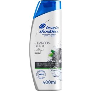 (اصلی عربی/400میل) شامپو هد اند شولدرز مدل زغال و نعنا ضدشوره و پاکسازی قوی Head & Shoulders