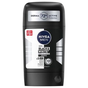 (اصلی آلمان/50میل) مام استیک صابونی نیوا مردانه مدل بلک اند وایت NIVEA Black & White Original