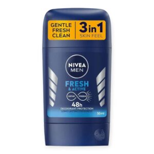 (اصلی آلمان/50میل) مام استیک صابونی نیوا مردانه مدل فرش اکتیو NIVEA Fresh Active