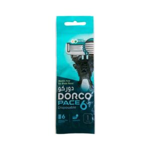(اصلی) خودتراش تیغ 6لبه دورکو 1عدد در بسته Dorco