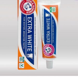 (اصلی/125میل) خمیر دندان سفید کننده روزانه آرم اند هامر اکسترا وایت آبی مدل ARM AND HAMMER Extra White