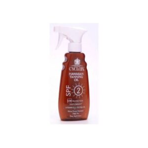 (اصلی) اسپری روغن برنزه کننده هاوایی سایکلکس Cyclax SPF 2 Hawaiian Tanning