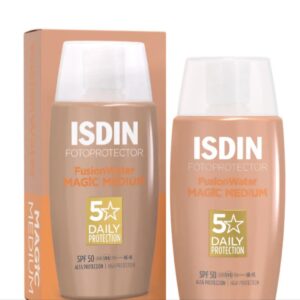 (اصلی/50میل) ضد آفتاب ایزدین مدل فیوژن واتر مجیک رنگ مدیوم ISDIN Fotoprotector Fusion Water MAGIC Medium