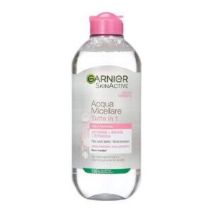 (اصلی/400میل) میسلار واتر صورتی گارنیر مدل آکووا میسلار مناسب انواع پوست و حساس  Garnier Acqua