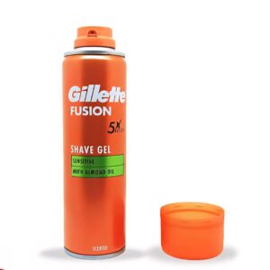 (اصلی انگلیسی/200میل) ژل اصلاح ژیلت نارنجی مدل فیوژن Gillette Fusion 5
