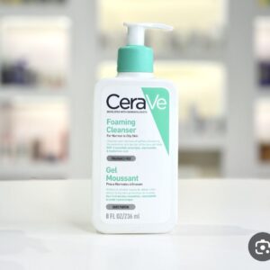 (اصلی فرانسه/236 میل) فوم شستشو صورت پوست نرمال تا چرب سراوی CeraVe Foaming Cleanser