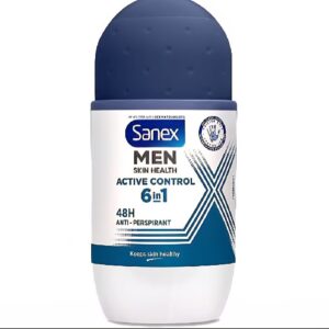 (اصلی ایتالیا/50میل) مام رول مایع ضد تعریق مردانه اکتیو کنترل 6 در 1 سانکس SANEX MEN ACTIVE CONTROL 6in1 48H ANTI PERSPIRANT