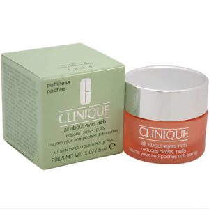 (اصلی فرانسه/15میل) کرم دور چشم کلینیک برای انواع پوست Clinique all about eyes rich