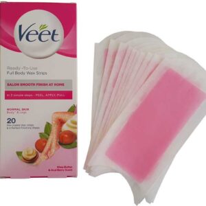 (اصلی) نوار و پد موبر 20 عددی ویت صورتی Veet مناسب انواع پوست  – راه حلی بی درد برای دفع موهای زائد