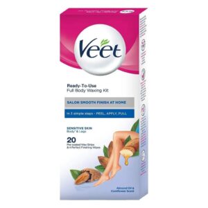 (اصلی) نوار و پد موبر 20 عددی ویت آبی Veet مناسب پوست حساس – راه حلی بی درد برای دفع موهای زائد