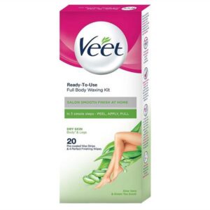 (اصلی) نوار و پد موبر 20 عددی ویت سبز Veet مناسب پوست خشک – راه حلی بی درد برای دفع موهای زائد